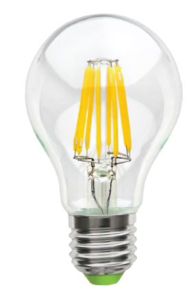 Светодиодная лампа Filament А60 6Вт E27 теплый свет