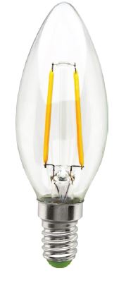 LED лампа FILAMENT С35 4Вт E14 теплый свет