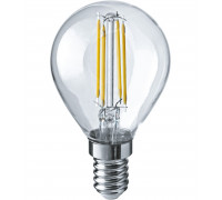 Светодиодная (LED) лампа Navigator NLL-F-G45-6-230-2.7K-E14 6 Вт Шар (80528) Теплый белый свет