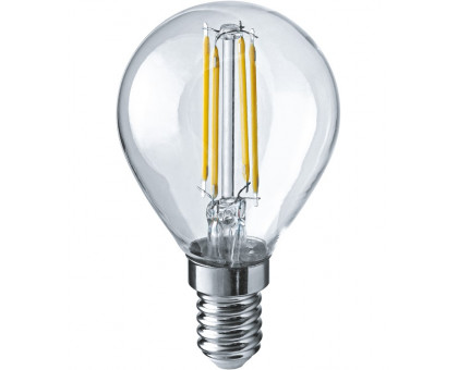 Светодиодная (LED) лампа Navigator NLL-F-G45-6-230-2.7K-E14 6 Вт Шар (80528) Теплый белый свет
