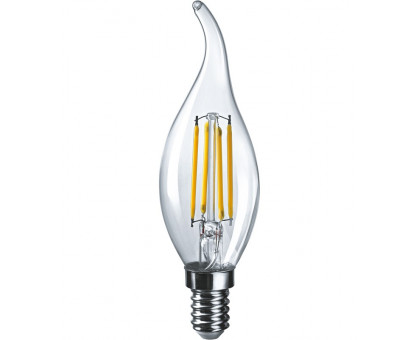 Светодиодная (LED) лампа Navigator NLL-F-FC35-7-230-2.7K-E14 7 Вт Свеча на ветру (80536) Теплый белый свет
