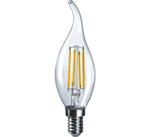 Светодиодная (LED) лампа Navigator NLL-F-FC35-7-230-4K-E14 7 Вт Свеча на ветру (80537) Холодный белый свет
