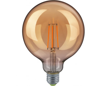Светодиодная (LED) лампа Navigator NLL-F-G125-8-230-2.7K-E27-GD 8 Вт Шар (80541) Теплый белый свет