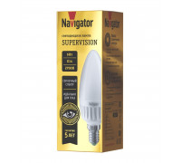 Светодиодная (LED) лампа Navigator NLL-C37-6-230-2.7K-E14-FR-SV 6 Вт Свеча (80545) Теплый белый свет