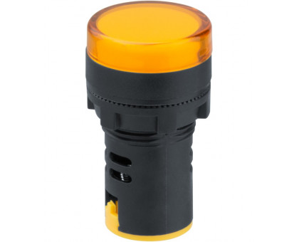 Светодиодная (LED) индикаторная лампа Navigator NBI-I-AD22-230-Y 230 AC/DC 20мА IP54 d22мм (82802) желтый