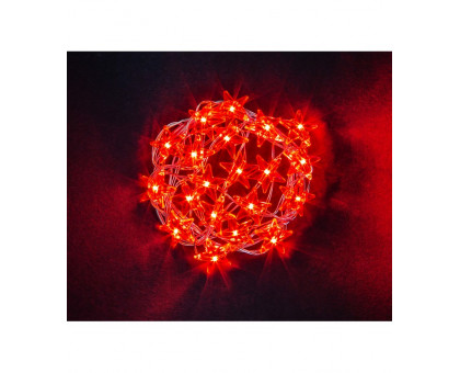 Светодиодная (LED) гирлянда Звездочки Navigator NGF-DM003-20R-2AA Красный свет IP20 (14051) 2.3 м. на батарейках