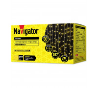 Светодиодная (LED) гирлянда Елочки Navigator NGF-D017-10WW-2AA Теплый белый свет IP20 (80722) 1.65 м. на батарейках