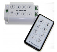 Контроллер RGBW для светодиодной (LED) ленты ICLED RGBWWY 12-24В 240/480 Вт (26938) с кнопочным пультом
