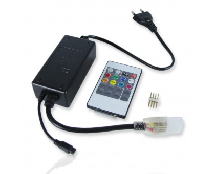 Контроллер RGBW для светодиодной (LED) ленты ICLED IC-RGB-1000W 220В 1000 Вт (53840) с кнопочным пультом