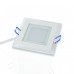 Квадратный встраиваемый (LED) светильник даунлайт 97х97х35мм ICLED IC-SW L100 6Вт 3000К IP20 (51961) Белый со стеклом