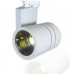 Трековый однофазный светодиодный (LED) светильник ICLED Вт 3000K IP20 180х100х150 мм (52310) Белый