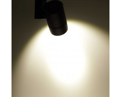 Трековый однофазный светодиодный (LED) светильник ICLED Вт K IP40 200х170х200 мм (55531) Чёрный