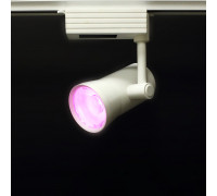 Трековый однофазный светодиодный (LED) светильник ICLED 25Вт K IP30 190х180х200 мм (56068) Белый