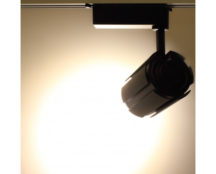 Трековый однофазный светодиодный (LED) светильник ICLED 20Вт 4000K IP40 150х88х200 мм (56598) Чёрный