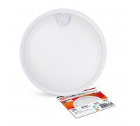 Круглый накладной (LED) светильник ЖКХ ДПБ IN HOME СПП-Д-КРУГ 18Вт 6500К IP65 160х50 мм (4690612032825) с инфракрасным датчиком движения