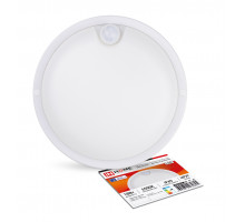 Круглый накладной (LED) светильник ЖКХ ДПБ IN HOME СПП-Д-КРУГ 18Вт 6500К IP65 160х50 мм (4690612032825) с инфракрасным датчиком движения