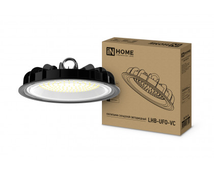 Подвесной промышленный светодиодный (LED) светильник HIGHBAY 250х48 IN HOME LHB-UFO-VC 100Вт 230В 5000К IP65 (4690612033907) для высоких пролетов