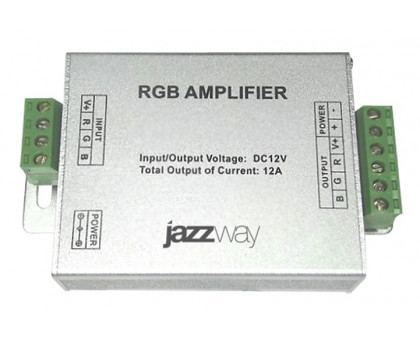Усилитель RGB для светодиодной (LED) ленты Jazzway RGB 3x4A 12V 12А 144 Вт (1002150)