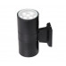 Накладной фасадный светодиодный (LED) светильник Jazzway PWL-300110/30D 2x9w 6500K BL IP65 (2857927B) Черный