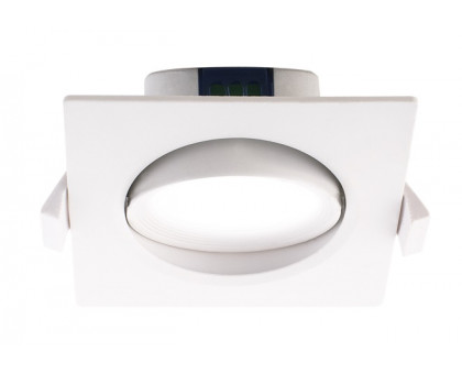 Поворотный квадратный встраиваемый (LED) светильник даунлайт 90х45 Jazzway PSP-S 9044 7w 3000K 38° WHITE IP40 (5022812) Белый