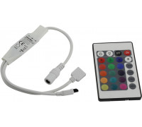 Контроллер RGB для светодиодной (LED) ленты Smartbuy SBL-RGB-Mini 5-24В 6А 30/72/144 Вт (SBL-RGB-Mini) с кнопочным пультом