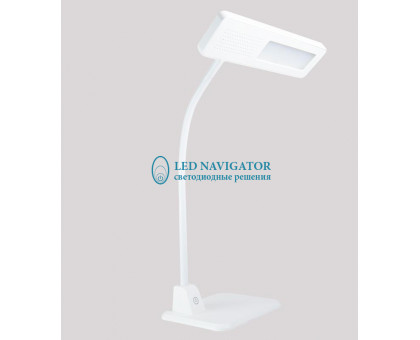 Диммируемая настольная светодиодная (LED) лампа Navigator NDF-D016-7W-6K-S-LED 7Вт 6000K Холодный белый свет (71837) Белый