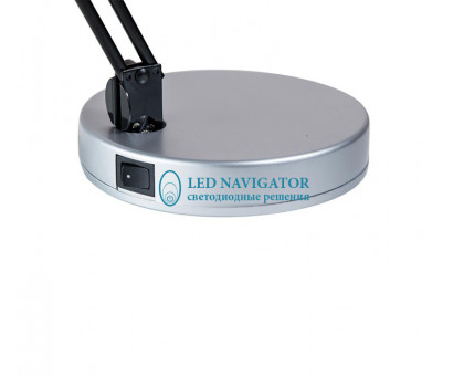 Настольная светодиодная (LED) лампа Navigator NDF-D002-5W-4K-S-LED 5Вт 4000K Дневной белый свет (94637) Серебро