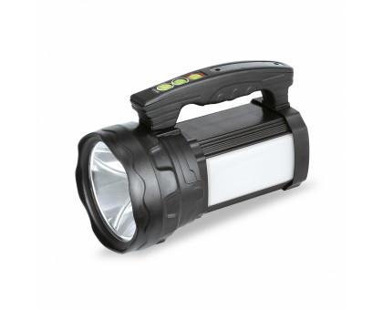 Аккумуляторный фонарь-прожектор 10W+3W черный (SBF-503-K)