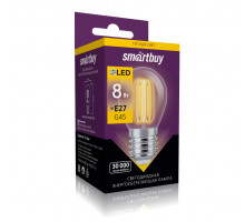 Светодиодная (LED) лампа Smartbuy 8Вт 3000K Шар (SBL-G45F-5-30K-E27) Теплый белый свет