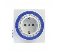 Аналоговый розеточный таймер Smartbuy SBE-STM1 IP20 24 часа (суточный)