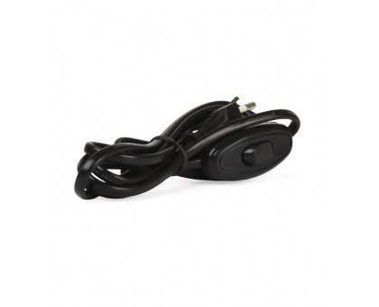 Сетевой шнур Smartbuy 6А 1300Вт ШВВП 2х0,75 1,7 м. черный (SBE-06-P05-b) с проходным выключателем