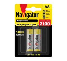 Аккумулятор Ni-MH Navigator NHR-2100-HR6-BP2 1,2В 2100 мАч (94463)