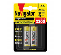 Аккумулятор Ni-MH Navigator NHR-2200-HR6-RTU-BP2 1.2В 2200 мАч (94785) Ready To Use