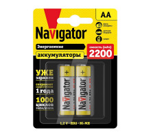 Аккумулятор Ni-MH Navigator NHR-2200-HR6-RTU-BP2 1.2В 2200 мАч (94785) Ready To Use