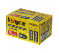Щелочная батарейка Navigator NBT-NPE-LR6-BOX24 1.5В AA (14060) 24 шт./уп.