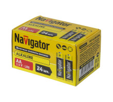 Щелочная батарейка Navigator NBT-NPE-LR6-BOX24 1.5В AA (14060) 24 шт./уп.