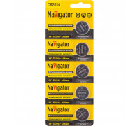 Литиевая батарейка Navigator NBT-CR2016-BP5 3В 2016 (94763) 5 шт./уп.