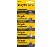 Литиевая батарейка Navigator NBT-CR1220-BP5 3В 1220 (94778) 5 шт./уп.