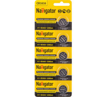 Литиевая батарейка Navigator NBT-CR1616-BP5 3В 1616 (94779) 5 шт./уп.