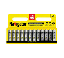 Щелочная батарейка Navigator NBT-NE-LR6-BP12 1.5В AA (94782) 12 шт./уп.