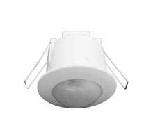 Инфракрасный датчик движения Jazzway PMS-IR 201 1200w 360° 6м IP WH IP44 встраиваемый (5012950) с регулировкой уровня освещенности и времени выключения