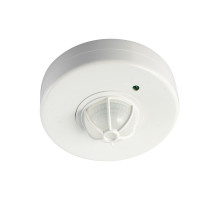 Инфракрасный датчик движения Jazzway PMS-IR 024 1200w 360° 2-6м WH IP20 потолочный (5012974) с регулировкой уровня освещенности и времени выключения