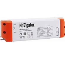 Блок питания (драйвер) Navigator 12В ND-P75S-IP20-12V 75Вт IP20 (94680) пластиковый