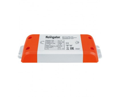 Блок питания (драйвер) Navigator 12В ND-P15-IP20-12V 15Вт IP20 (71460) пластиковый