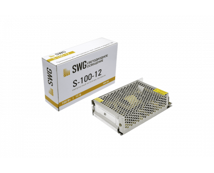 Блок питания (драйвер) SWG 12В S-100-12 8,3A 100Вт IP20 (000105)