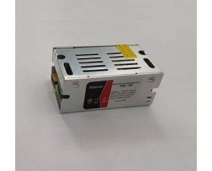 Блок питания (драйвер) VIASVET 12В 1.25A 15Вт IP20 (LED 12V-15W)