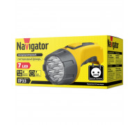 Пластиковый ручной светодиодный (LED) фонарь Navigator NPT-CP04-ACCU с аккумулятором 700мАч (94952) 2 режима работы
