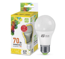 Лампа светодиодная LED-A60-standard 7Вт 230В Е27 3000К 630Лм ASD (4690612001692)