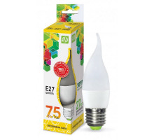 Лампа светодиодная LED-СВЕЧА НА ВЕТРУ-standard 7.5Вт 230В Е27 3000К 675Лм ASD (4690612004570)