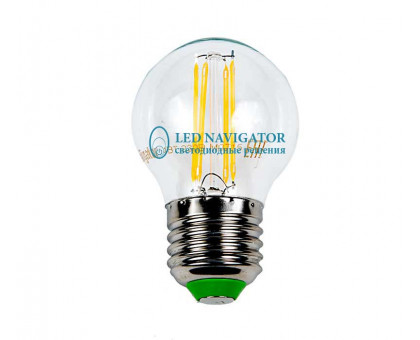 Светодиодная (LED) лампа Navigator NLL-F-G45-4-230-2.7K-E27 4Вт Е27 Шар (71310) Теплый белый свет